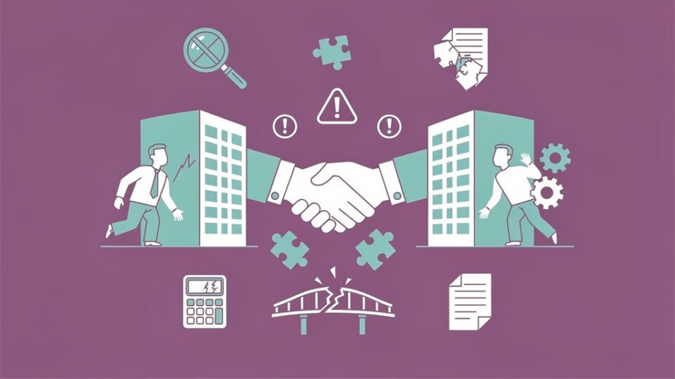 8 najczęstszych przyczyn upadku transakcji fuzji i przejęć